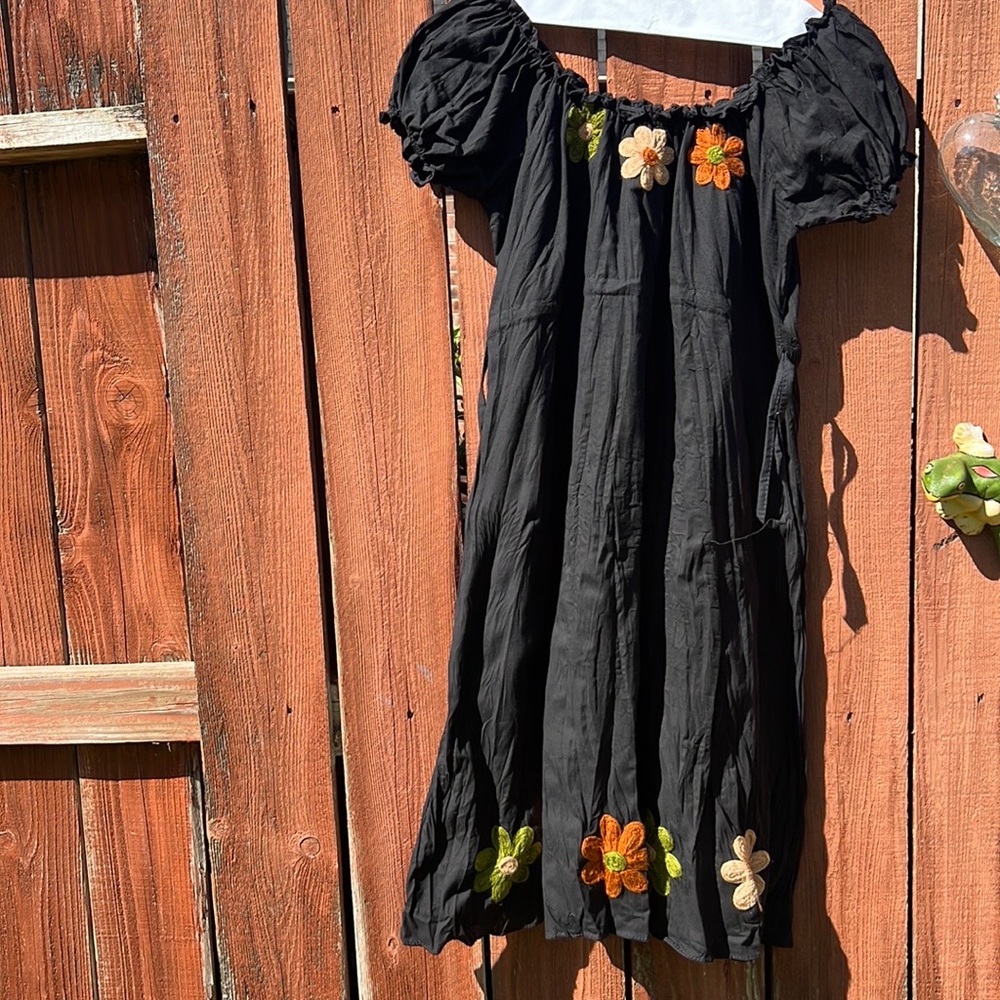 NEW WITH TAGS. A glitzy Phoenix boutique exclusive. Hand made embroidered dress